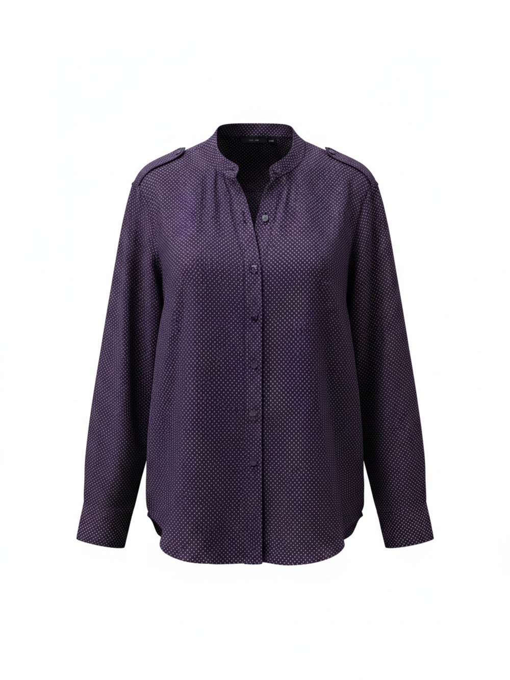 Apt. 9 Purple Dot Button-Down Blouse